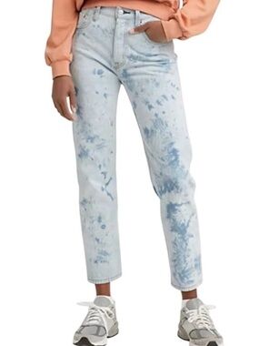Levi's Acid Wash Cropped Straight Jeans Excellent Condition Size 27
